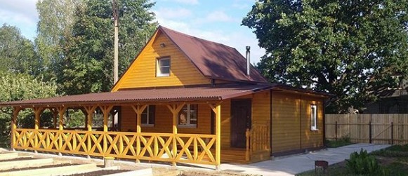 строительство деревянный домик для дачи