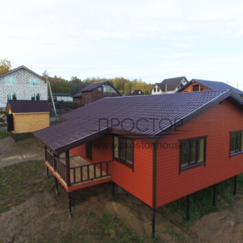 Строительство каркасного дома 9Х12 СПб -Простор
